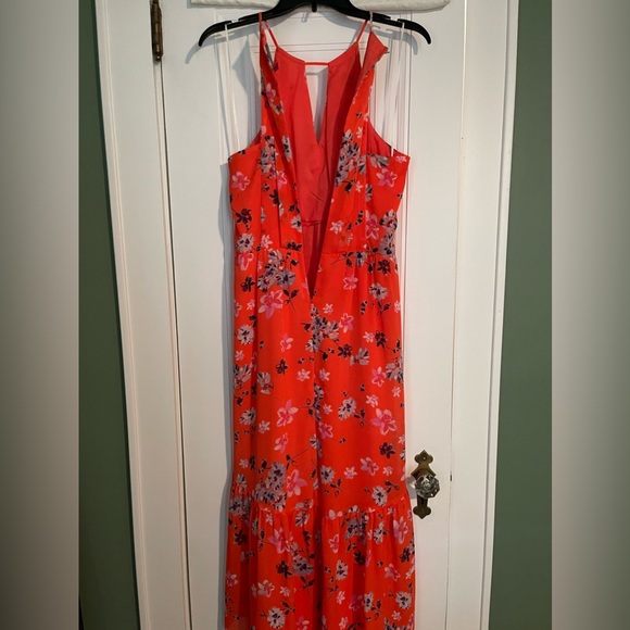 EUC Vince Camuto Floral-Print Chiffon High-Low Maxi
Dress, Size 6 - Picture 9 of 12
